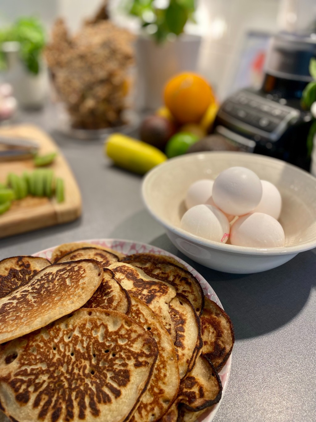 Morgonen blir extra fin med en hög med små pannkakor&nbsp;💗